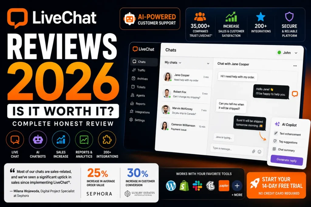 LiveChat Reviews 2026
