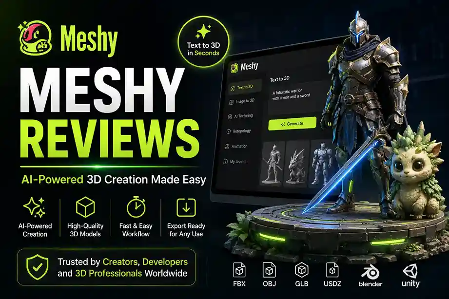 Meshy Reviews 2026: AI 3D Features, Pricing & Pros and Cons